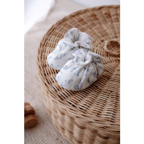 Booties - Toile De Jouy/Blue