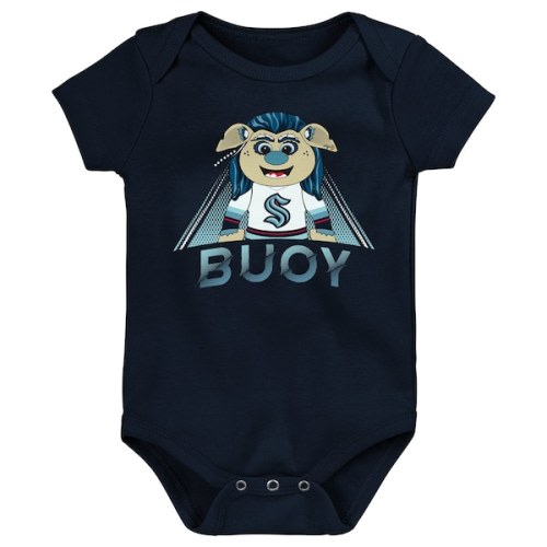 Newborn & Infant Seattle Kraken Deep Sea Blue Mascot Callout Bodysuit