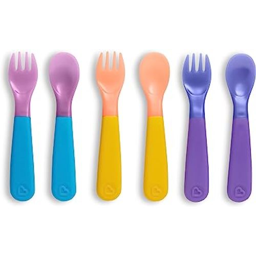 Munchkin® ColorReveal™ Color Changing Toddler Forks and Spoons, 6 Pack
