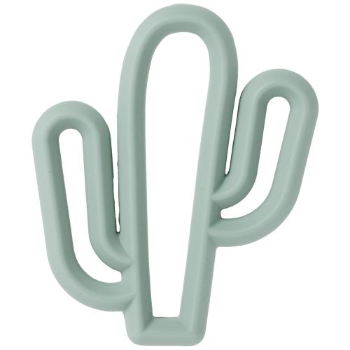 Itzy Ritzy Silicone Baby Teether – BPA-Free Infant Teether with Easy-to-Hold Design & Textured Back Side to Massage & Soothe Sore, Swollen Gums - Teething Toy for 3 Months & Up - Cactus