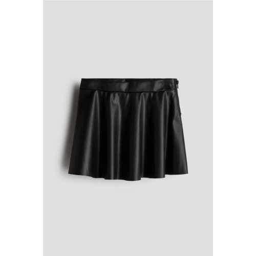 Coated Skirt, Black - size 2T (1.5-2Y)