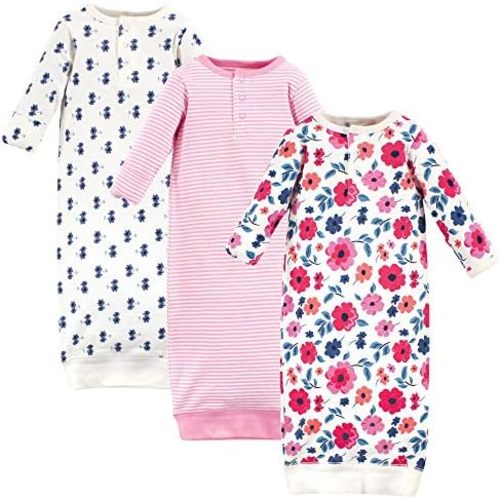 Touched by Nature Baby Girls' Organic Cotton Henley Gowns