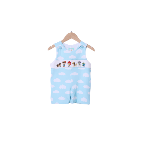 Smocked Cowboy and Friends Cloud Jon Jon