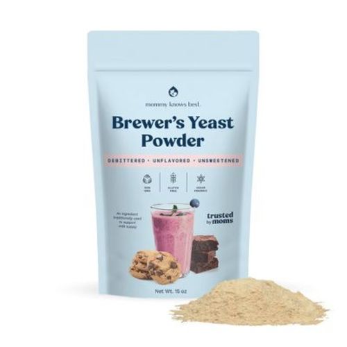 Mommy Knows Best Brewer's Yeast Powder Lactation Vegan Supplement - 16oz