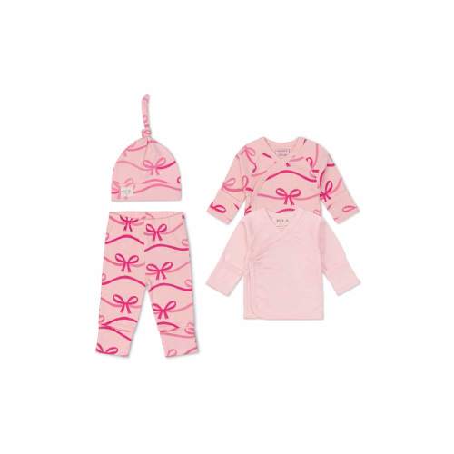 Paris Hilton x Monica + Andy Organic Cotton Baby 4 Piece Cuddle Box Gift Set, Sizes Preemie-0/3 Months