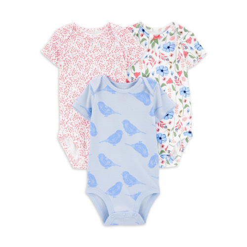 Carter's Child of Mine Baby Girl Bodysuits, 3-Pack, Sizes Preemie-18 Months