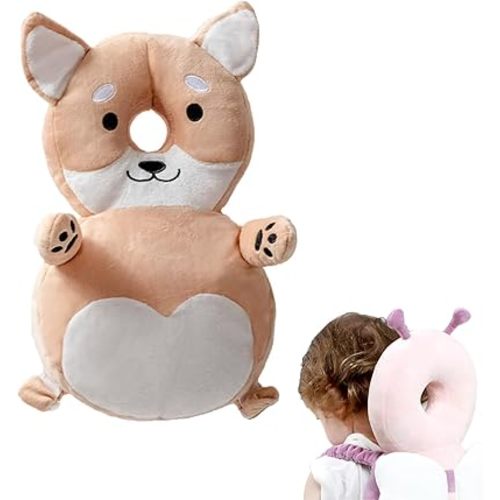 Baby Head Protection Backpack, Head Protector for Baby Walking, Baby Fall Head Protector Backpack for Safety Baby Learning Walking Crawling Adjustable Back Safety Soft & Comfortable