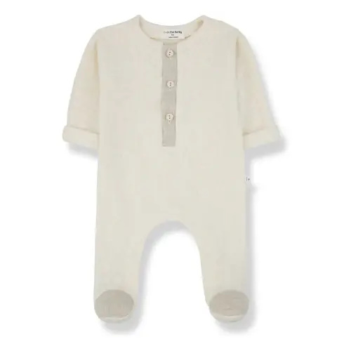 Gaetan Fleece and Linen Pyjamas | Ecru