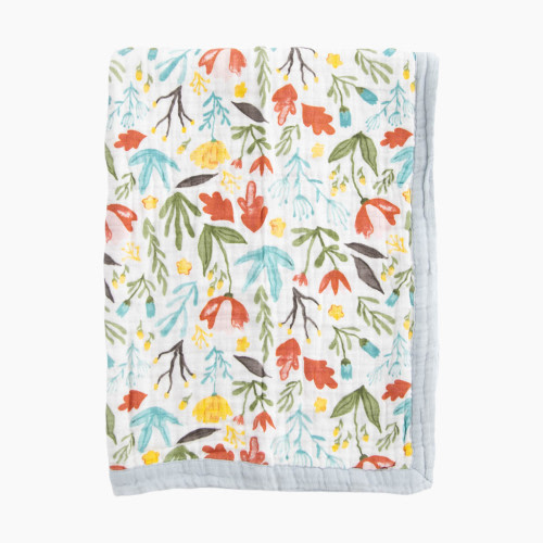 Little Unicorn Cotton Muslin Baby Receiving Quilt - Meadow