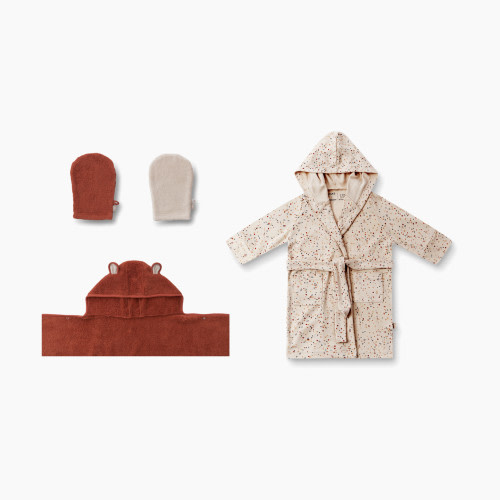 Goumi Kids x Babylist Cotton Bath Time Gift Set - Clay, 0-6M