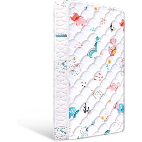 Premium Dual-Sided Crib & Toddler Mattress, Hypoallergenic, 5" Firm Soft Crib Mattress, Non-Toxic Toddler Bed Mattress Fits Standard Cribs & Toddler Beds
