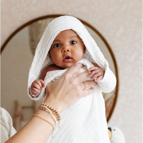 Bath - Infant Hooded Towel - White – Lou Lou & Company
