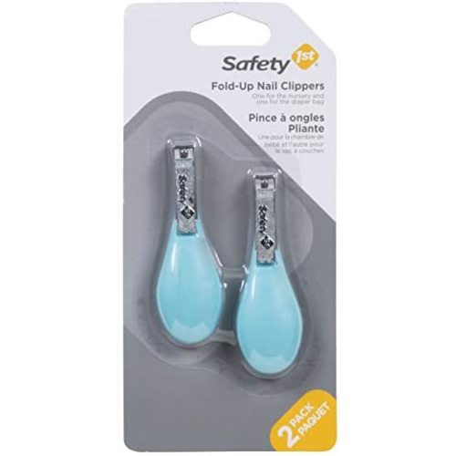 Safety 1st Fold-Up Nail Clipper, 2-Count - Colors May Vary