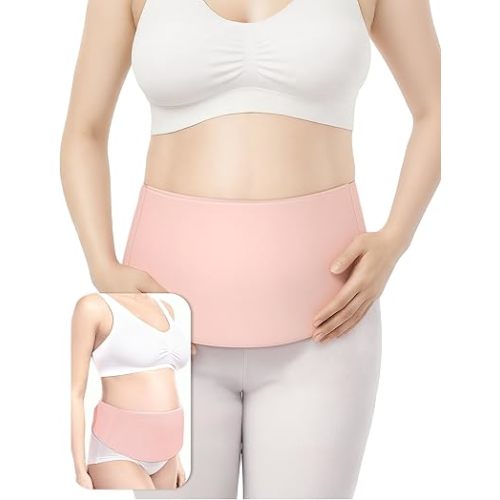 Baby Noah Hysterectomy & C-Section Belly Binder for Post-Op, Hot & Cold Therapy Ice Pack Waist Belt, Lycra Fabric Gel Pad for Incision Protection, Reusable Cooling Wrap for Post Surgery Pain Relief
