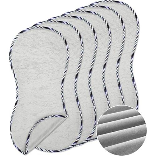 Timgle 6 Pcs 13 x 29 in Peanut Shape Changing Pad Liner Peanut Changing Pad Liner Portable Soft Peanut Changing Pad Washable Reusable Changing Pad Liner Waterproof Easy to Clean(Gray)