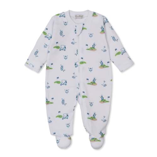 Golf Championship Blue Zip Footie