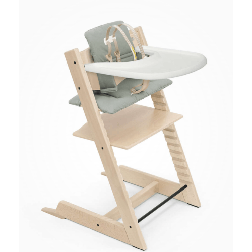 Stokke Tripp Trapp Wood High Chair with Tray: Classic Scandinavian Design