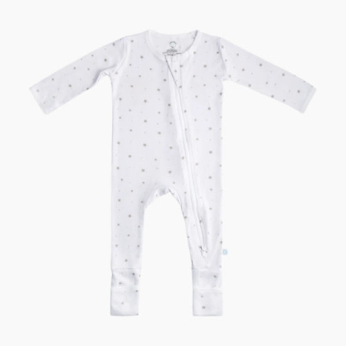 Baby Bamboo Pajamas w/ DreamCuffs - Grey Star