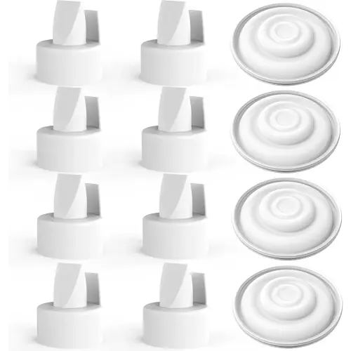 [12-Count] Papablic Pump Parts Compatible with Spectra S1, S2 and 9 Plus, Incl 8-Count Duckbill Valves for Spectra and Medela Pump in Style, 4-Count Silicone Membrane for Spectra Backflow Protector