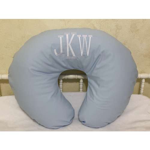 Light Pale Blue Nursing Pillow Cover, Baby Boy Nursing Pillow Cover