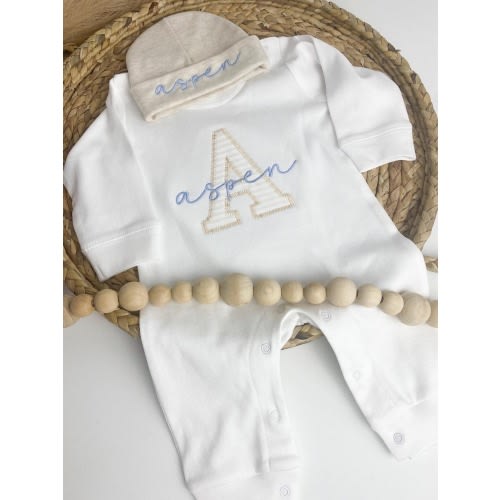 Baby Boy Coming Home Outfit, Personalized Romper, Newborn Pictures, Hospital Outfit