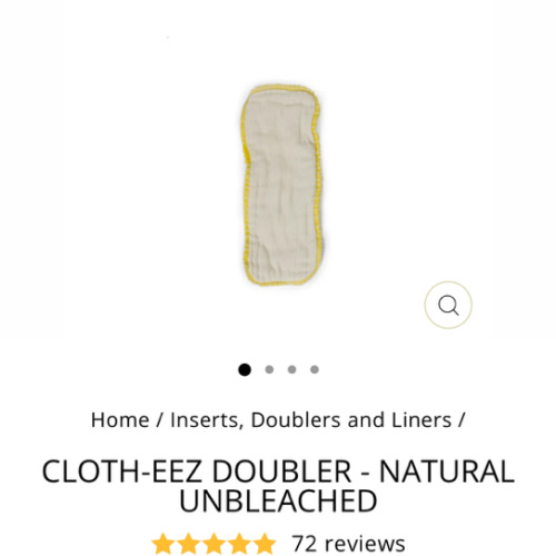 Cloth-eez Diaper Doubler - Natural Unbleached