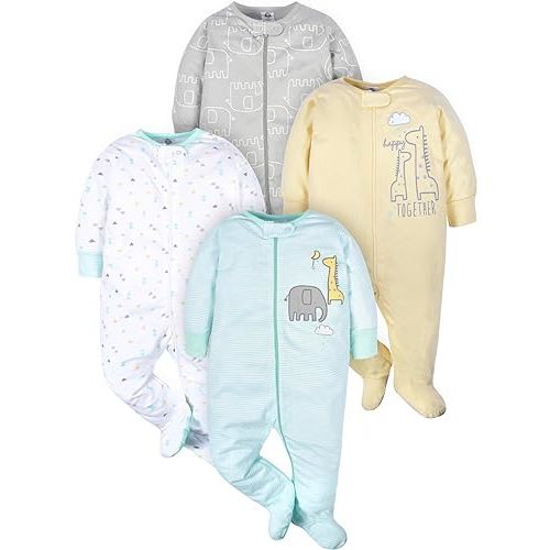 Gerber Baby Boys 4 Pack Sleep 'N Play Footie