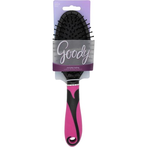 Goody Oval Hair Brush, For All Hair Types - Ion Infused Bristles for Frizz-Free and Glossy Styling - Pain-Free Hair Accessories for Women, Men, Boys, and Girls