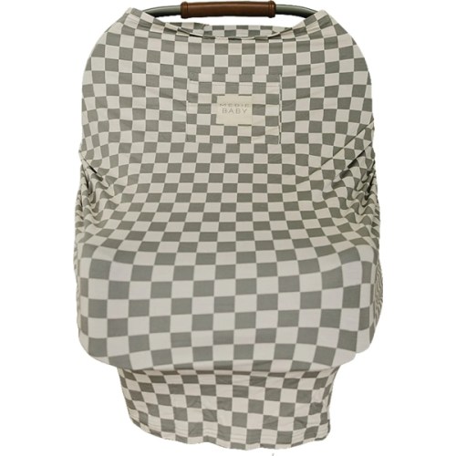 Light Green Checkered Bamboo Multi-Use Cover