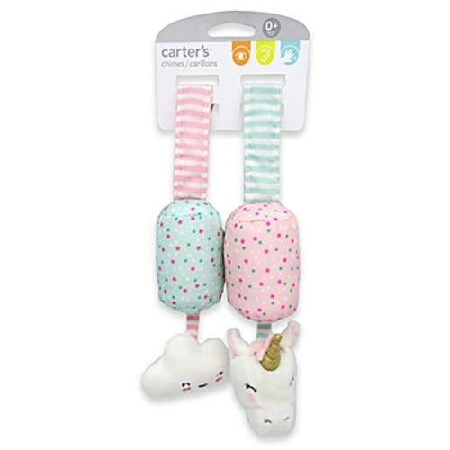 carter's® Cloud and Unicorn Plush Chime Toys in Pink/Purple