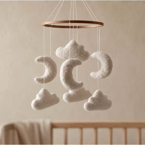 Marshmallow Sky - Baby Mobile
