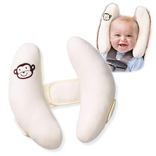 Adjustable Travel Pillow for Infant, Portable Head Support for Car Seats for Newborn, Head Support Pillow for Baby, Headrest Pillows for Cars, Rest Baby's Head Comfortably