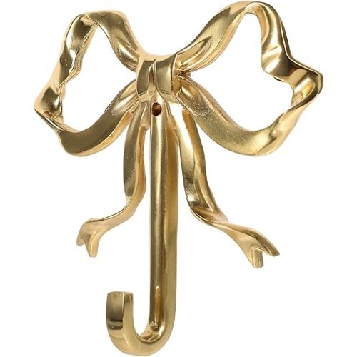 Ciieeo Bow Hook Door Hanger Wall Hanging Coat Hook Sticky Wall Hooks Wall Peg Hook Decorative Bowknot Hooks Bowknot-Design Hook