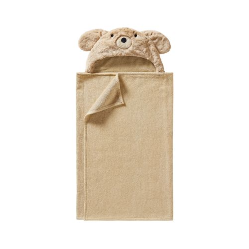 Faux Fur Critter Kid Hooded Towels