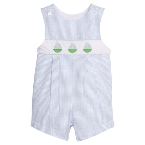 Vintage Romper - Sailboats