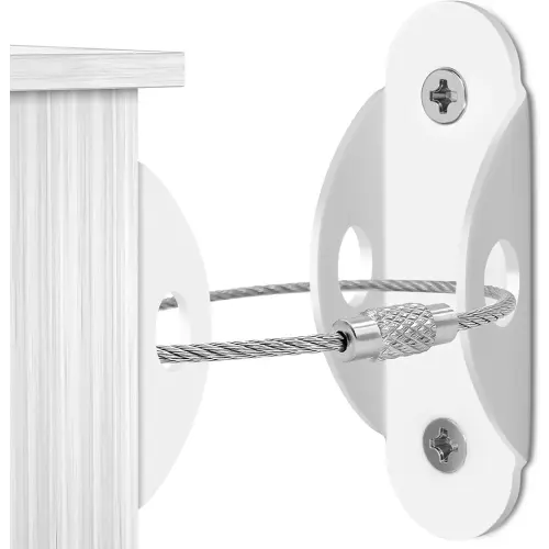 4our Kiddies 10 Pack Furniture Anchors for Baby Proofing, Anti Tip Furniture Wall Anchors, Secure 400 Pounds Cabinet, Bookcase, Dresser to Wall, Earthquake Furniture Straps for Child Safety