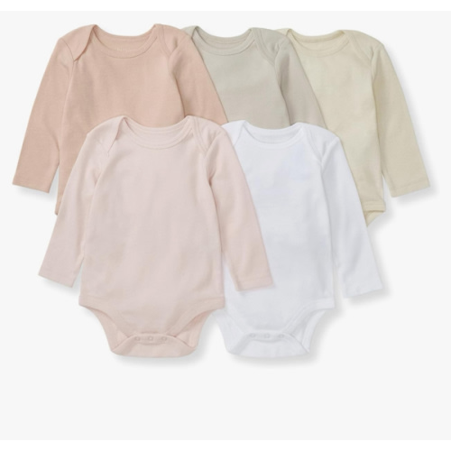 Burt's Bees Baby Unisex Baby Bodysuits, 5-pack Short & Long Sleeve One-pieces, 100% Organic Cotton Bodysuit