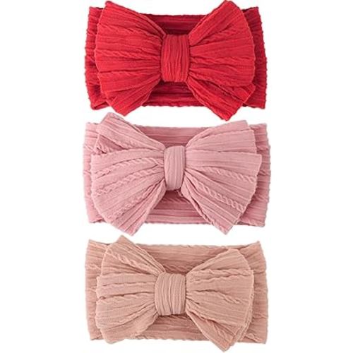 Baby Bows Headbands Nylon Baby Girl Headbands Soft Handmade Hairbands Toddler Hair Accessories for Girls Baby Newborn Infant Kids