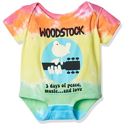 Liquid Blue baby-boys Woodstock Banded Short Sleeve Onesie