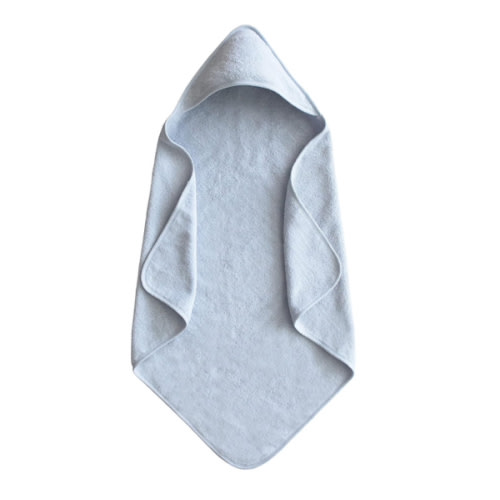 mushie Baby Hooded Towel | Organic Cotton (Baby Blue)