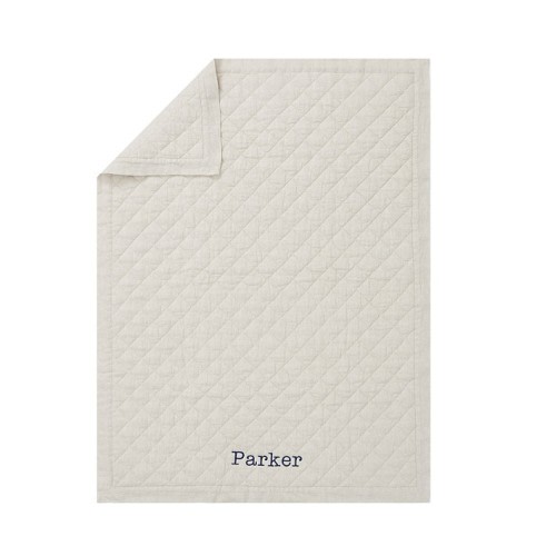 European Linen Toddler Quilt | Pottery Barn Kids