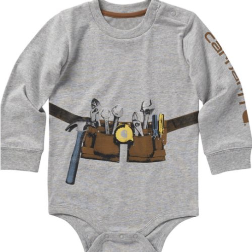 Carhartt Infant Boys' Toolbelt Long Sleeve Onesie | Boot Barn