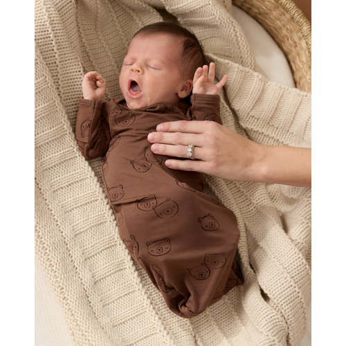 Teddy Tracks Infant Gown | Little Sleepies