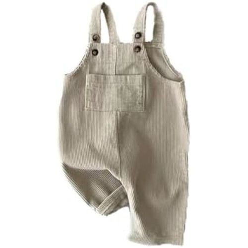 Baby Boy Girl Corduroy Bib Overalls Cotton Suspender Pants Solid Straps Trousers Romper Loose Jumpsuit Kids Outfits 1