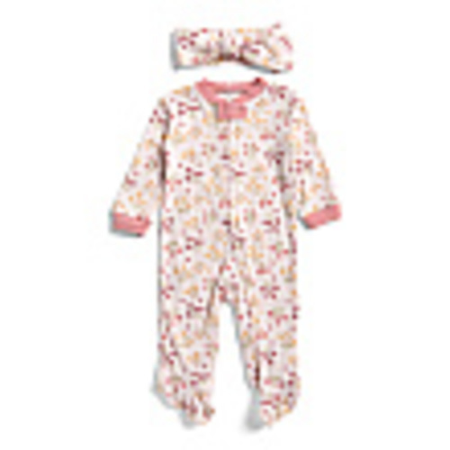 Newborn Girls 2pc Footed Coveralls Set | Kids & Baby | T.J.Maxx