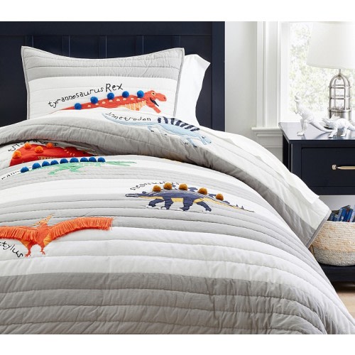 Finn Dino Quilt & Shams | Pottery Barn Kids