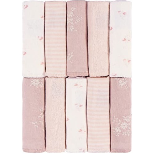 French Terry Washcloths Set, Tans, One Size