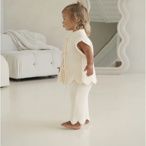 AUDREY KNIT PANT - CREAM