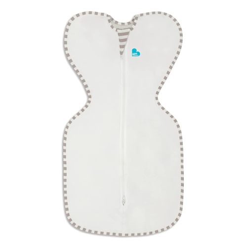 Love to Dream Organic Swaddle, Baby Sleep Sack, Swaddle Up Self-Soothing Swaddles for Newborns, Get Longer Sleep, Snug Fit Helps Calm Startle Reflex, 1.0 Tog Sleep Sack, 5-8.5lbs., Cream