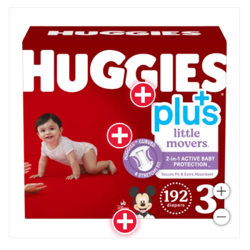 Huggies Plus Diapers Sizes 3 - 7